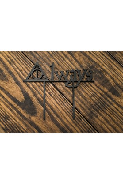 Rapithwin Always Harry Potter Pasta Üstü Süsü Siyah (3d Yazıcıda)