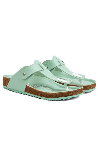 Benetton ® |   BN-1231- Ανοιχτό Πράσινο - Γυναικείες Παντόφλες