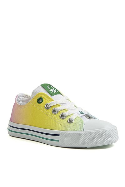 Benetton Yellow Girl's Sneakers Bn-30188