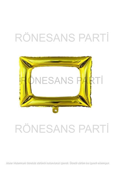 RÖNESANS PARTİ Frame Foil Balloon Gold Color 64x70 cm