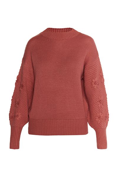 USHA Strick Pullover sivene