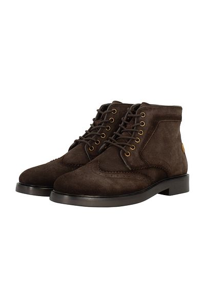 Dreimaster Vintage Brogue-Stiefeletten incus