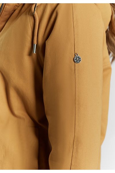 Dreimaster Webpelz-Innenfutter altiplano ile Vintage Wattierter Winterparka
