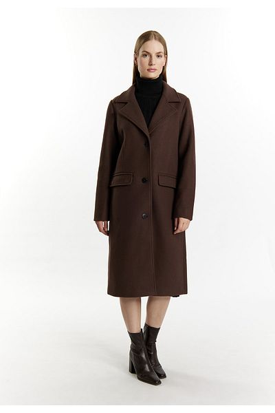 Dreimaster Klassik Übergangsjacke in Wolloptik mit anteilig recyceltem Material casnagie