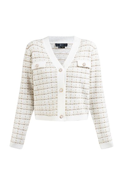 Faina Bouclé-Optic Strickjacke na Naemi