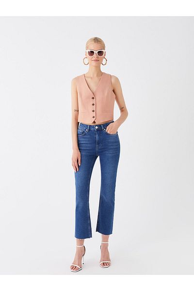 LC Waikiki Pantaloni de damă, cu talie obișnuită, în formă dreaptă