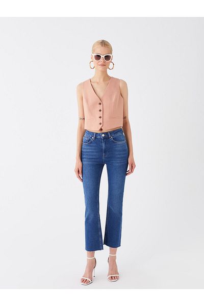 LC Waikiki Pantaloni de damă, cu talie obișnuită, în formă dreaptă