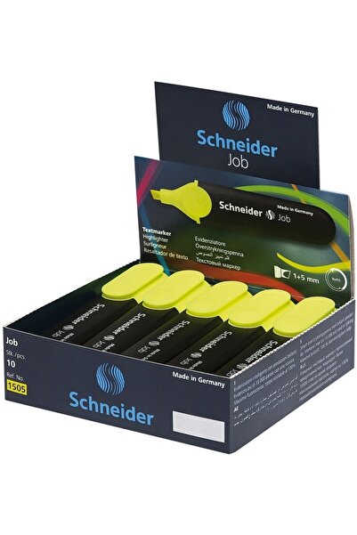 Schneider Pen SCHNEIDER FOSFORLU KALEM 150 1-4,5 MM SARI SCF100 - (10 Adet)