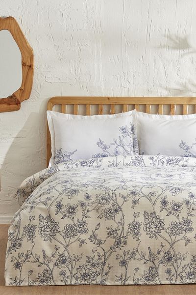 Karaca Home Reese Cotton Double Pique Set Blue