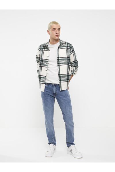 LC Waikiki Férfi favágó ing - normál szabású, hosszú ujjú, kockás