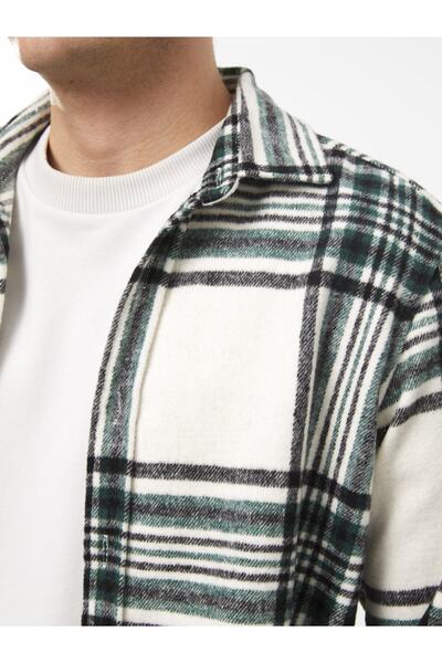 LC Waikiki Férfi favágó ing - normál szabású, hosszú ujjú, kockás