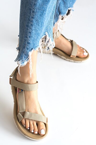 İmerShoes Günlük Kadın Erkek Terlik Cırtlı Sandalet Rahat Hafif Tabanlı Outdoor Esnek Ayakkabı 125