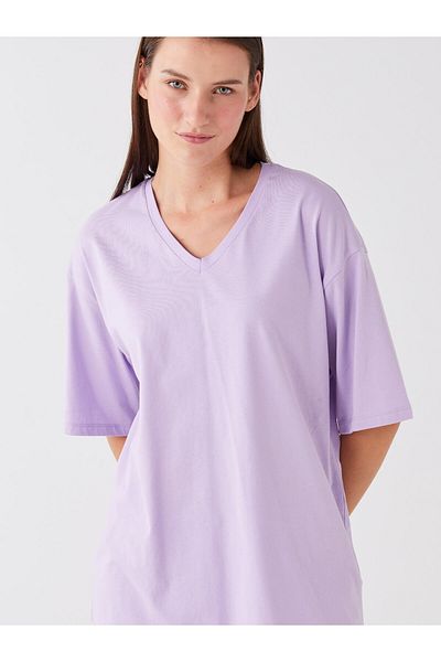 LC Waikiki Capri-Pyjama-Set für Damen mit V-Ausschnitt und kurzen Ärmeln