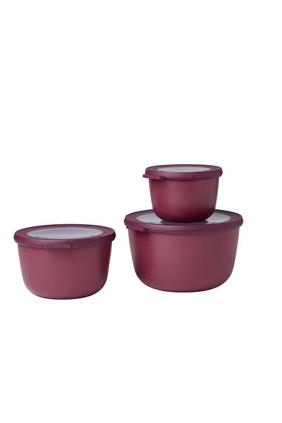 Mepal Set Cirqula Round 3 Piece Storage Container (500 1000 2000)