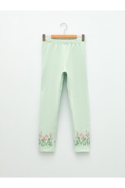 LC Waikiki Βαμβακερό μακρύ κολάν για κορίτσια με λάστιχο στη μέση