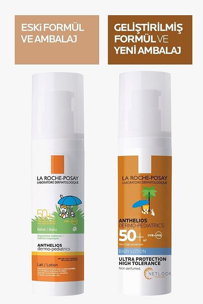 La Roche Posay Sun Protection Lotion Suitable For Baby Skin Against Uva, UVB Rays 50ml..LRPosay
