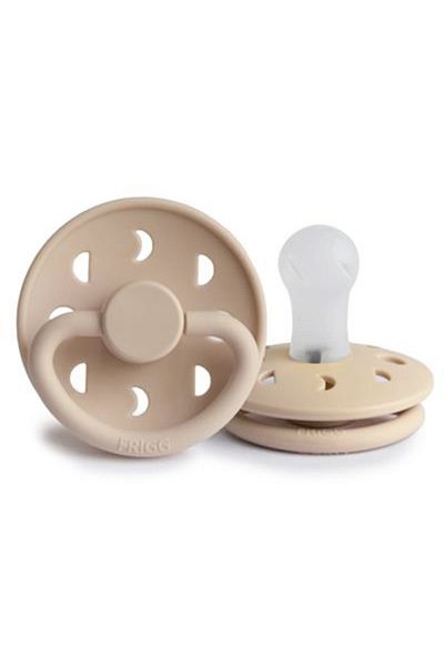 Frigg 6-18 Months Croissant Moon Phase Silicone Pacifier