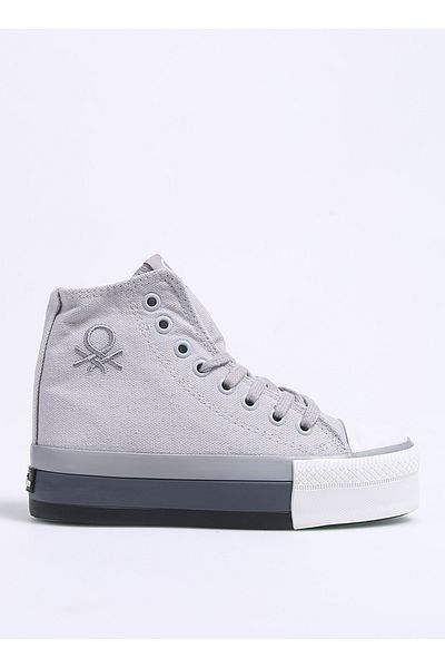 Benetton BN-30944 Model gri pantofi de damă
