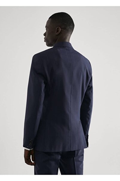 MANGO Man Pure Wool Fabric Double Breasted Blazer Jacket