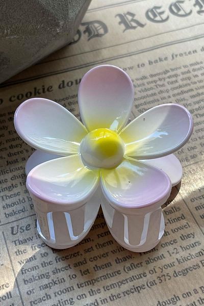SUBU TASARIM Latch Buckle Powder - Flower Figured SBT1642