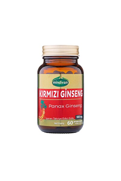 Mindivan Kırmızı Ginseng Ekstraktı 60 Kapsül Panax Ginseng Red Ginseng