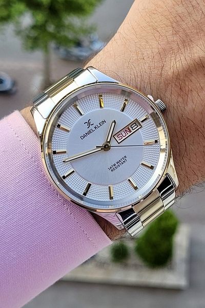 Daniel Klein Steel Cord Men's Calendar Wristwatch