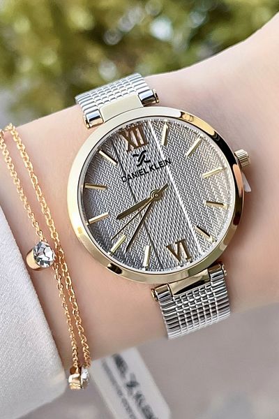 Daniel Klein Women's Wristwatch and Bracelet Gift Set