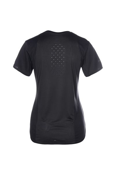 adidas Women Sportswear Fit Brand Logo Short Sleeves Training Top, Black