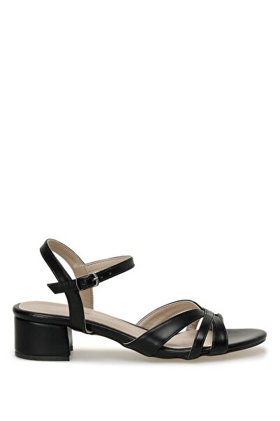 Polaris 315322.Z 3FX Μαύρα γυναικεία πέδιλα με τακούνι