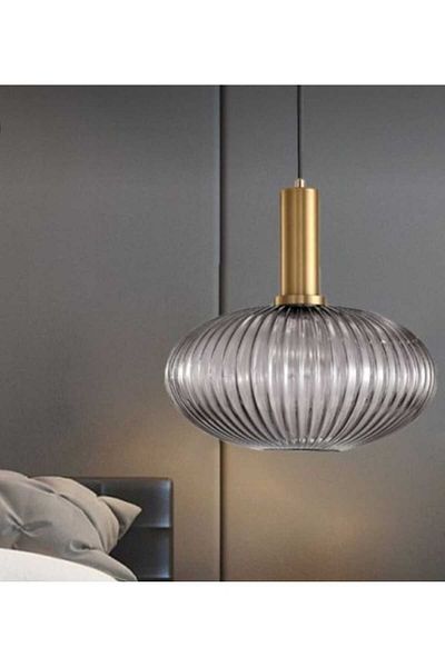 demet habek mylights MYLIGHTS RUSTIC SMOKED PENDANT CHANDELIER 25CM BRONZE HANGING SPORT SINGLE CHANDELIER