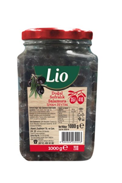 LİO Sofralık Salamura Zeytin 1 Kg