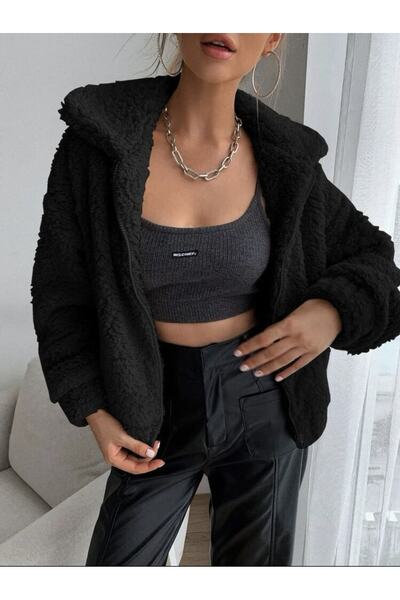 MOONBULL Dámská oversize plyšová mikina na zip