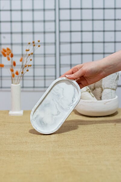 PAYATASARIM منظم للحمام والمطبخ، صينية بيضاوية صغيرة الحجم