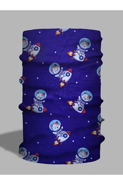 LU&MA Astro Cat Patterned Neck Collar - Paphos