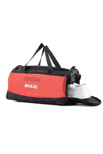 BENOX Sports and Travel Bag with Red Shoe Compartment
