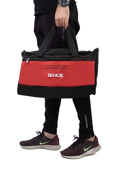 BENOX Sports and Travel Bag with Red Shoe Compartment