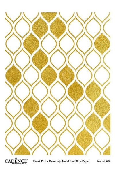 Cadence Gold Foil Brass Decopage Model 30