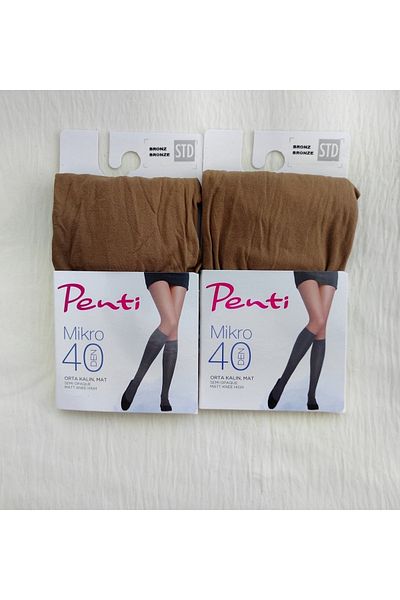 Penti Ματ παντελόνι Micro 40 Denim Medium Thick (κάτω από το γόνατο) Κάλτσες 2 ΤΕΜΑΧΙΩΝ