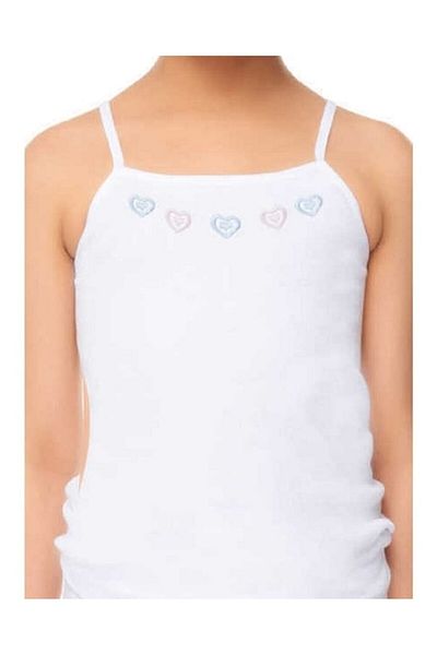 ENS Tricou din bumbac brodat cu frânghie pentru fetiță Tutku 165 pachet de 6