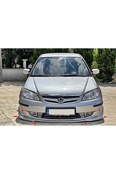 OMGARAGE Honda Civic Vtec 2 S2000 Ön Ek 2004 2005 2006 Mat Siyah Plastik Ön K...