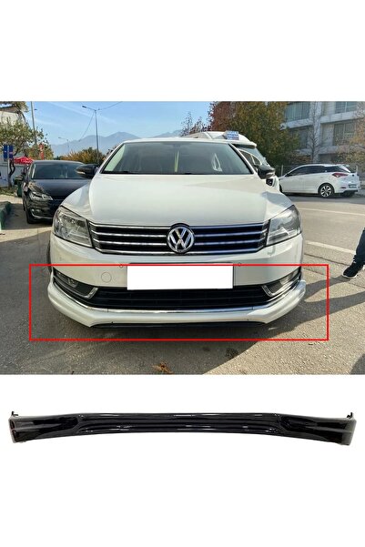 OMGARAGE Volkswagen Passat B7 Ön Ek 2011 2012 2013 2014 Mat Siyah Plastik Ön Karlık