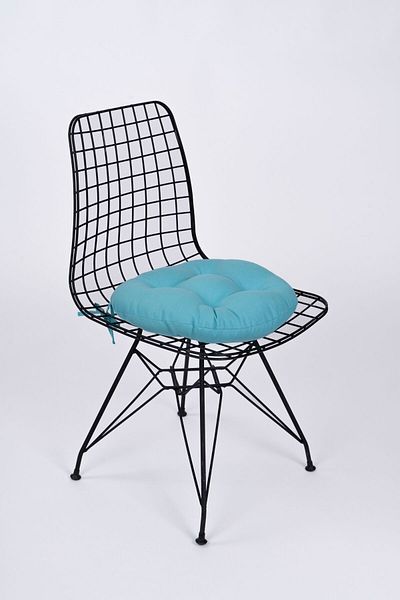 ALTINPAMUK Turquoise 39 cm Laurel Round Chair - Stool Cushion