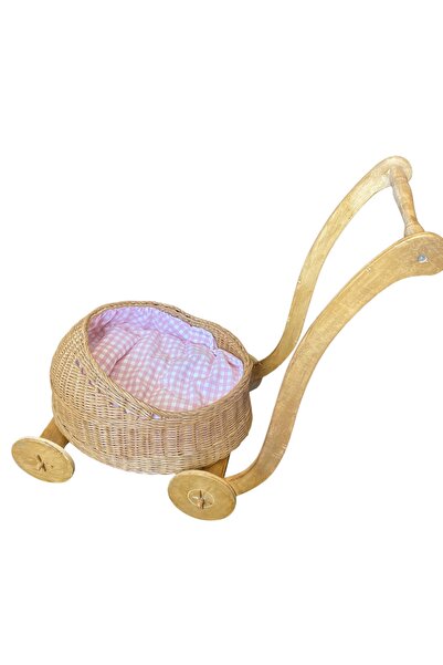 Demeter Concept Rattan Oyuncak Bebek Arabası