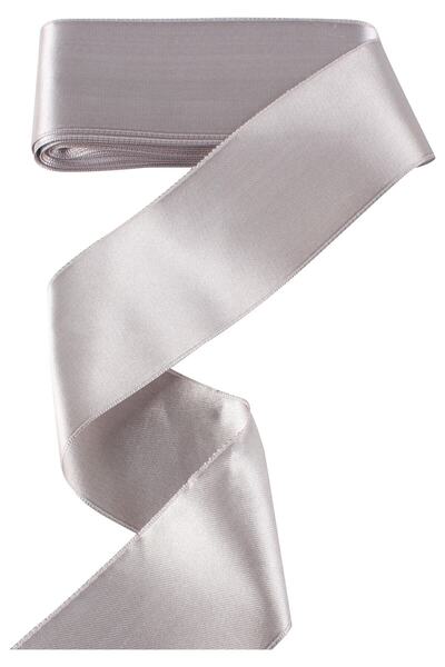 AGH Değerli Hediyeler Panglici din Satin Gri 6cm 10mt Panglici Ornament Panglici