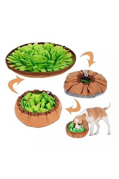 MUCAPET Köpek Yavaş Besleme Matı Mama Bulmaca Matı - Köpek Interaktif Oyuncağı Yeşil