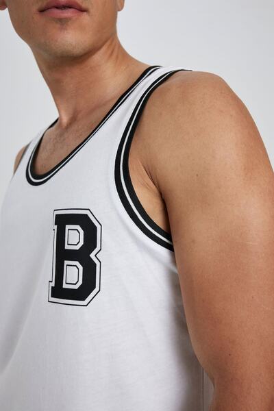 DeFacto Спортист с принт с кръгло деколте - стандартна кройка A5701ax23hs