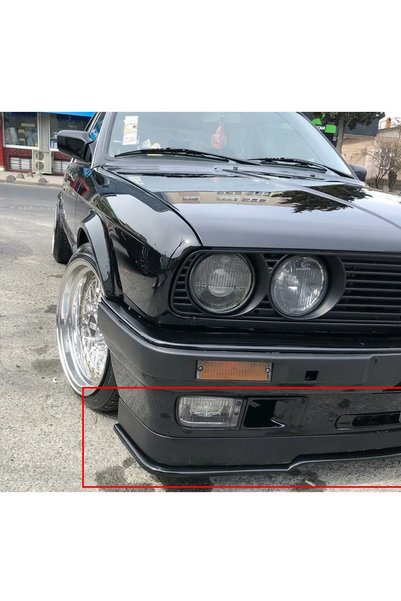 HasAkman Bmw E30 Ön Lip Parlak Siyah Plastik Ön Ek Karlık Plastik