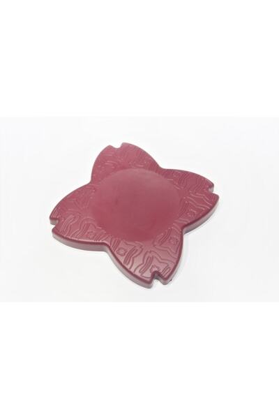 moonlight outdoor Μαξιλαράκι στήριξης γονάτων/καρπών για γιόγκα -18 X 18 εκ.- Βουργουνδίας χρώματος Kımjaly Meridyendukkan