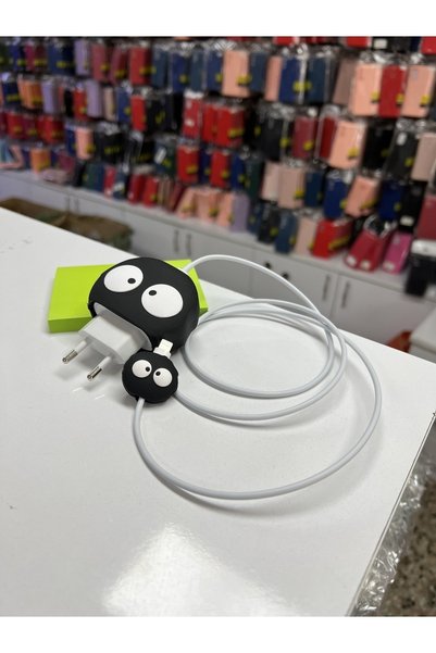 Miscase Şarj Adaptörü ve Kablo Koruyucu Silikon Set