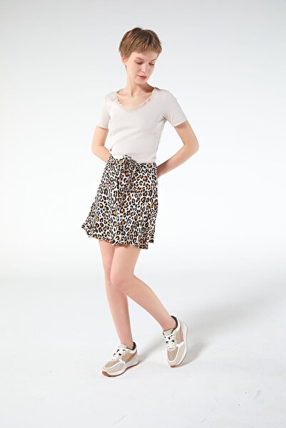 PAULMARK Κοντή φούστα με σχέδιο